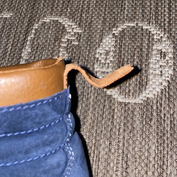 Blue Suede Vans with Sherpa Lining Size 10 - Picture 9 of 10